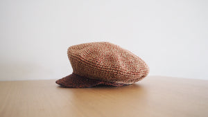 Newsboy Cap ｜ cotton ｜ orange ｜ custom made