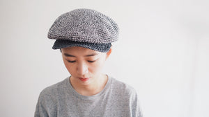 Newsboy Cap ｜ cotton ｜ grey ｜ custom made