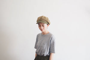 Newsboy Cap ｜ cotton ｜ green ｜ custom made