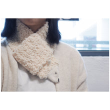 Sheep Scarf  |  White  |  Grey