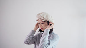 Newsboy Cap ｜ winter ｜ white