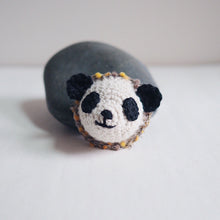 Panda brooch