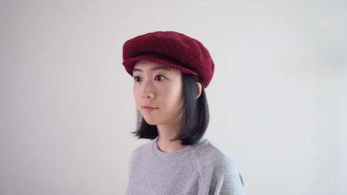 Newsboy Cap ｜ winter ｜ red