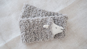 Sheep Scarf  |  White  |  Grey