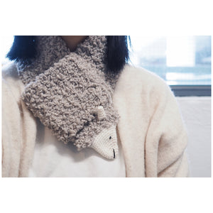 Sheep Scarf  |  White  |  Grey