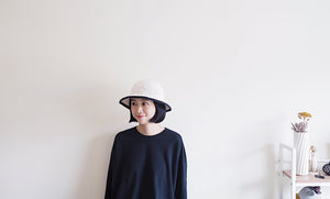 Bucket Straw Hat  |  white