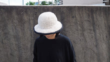 Bucket Straw Hat  |  white