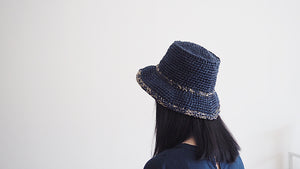 Straw Hat  |  Dark Blue